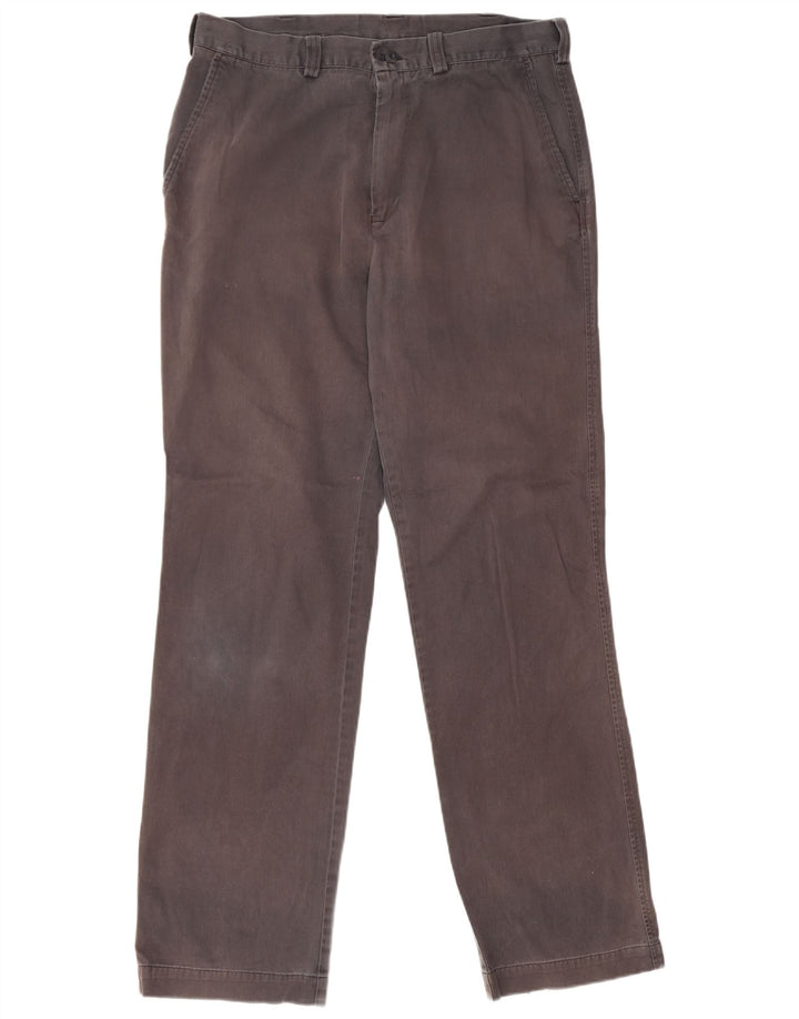 Marks & Spencer Herren Blue Harbour Gerade Chinohose W34 L33 Grau