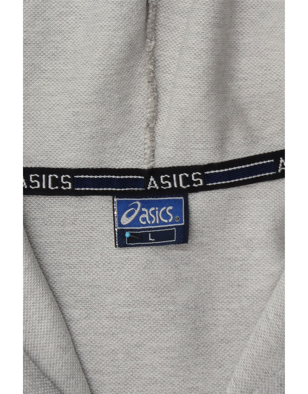 ASICS Herren-Kapuzenpullover mit Reißverschluss, Größe S, Grau