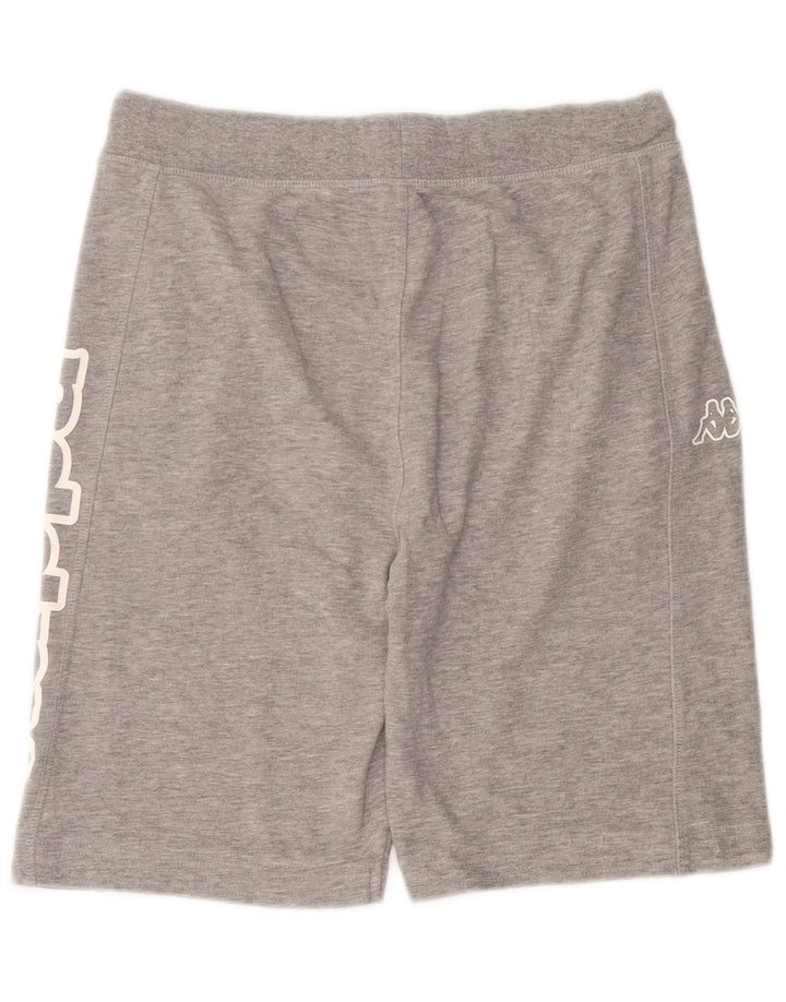 Kappa Herren Graphic Sport Shorts Large Grau