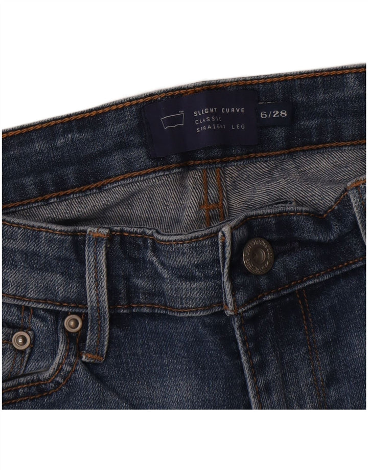 Levi's Damen-Jeans „Slightly Curvy Straight“ US 6 Medium W28 L30 Blaue Baumwolle