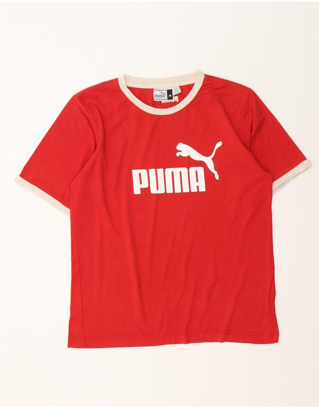 Puma Herren Grafik-T-Shirt-Oberteil Mittelrot