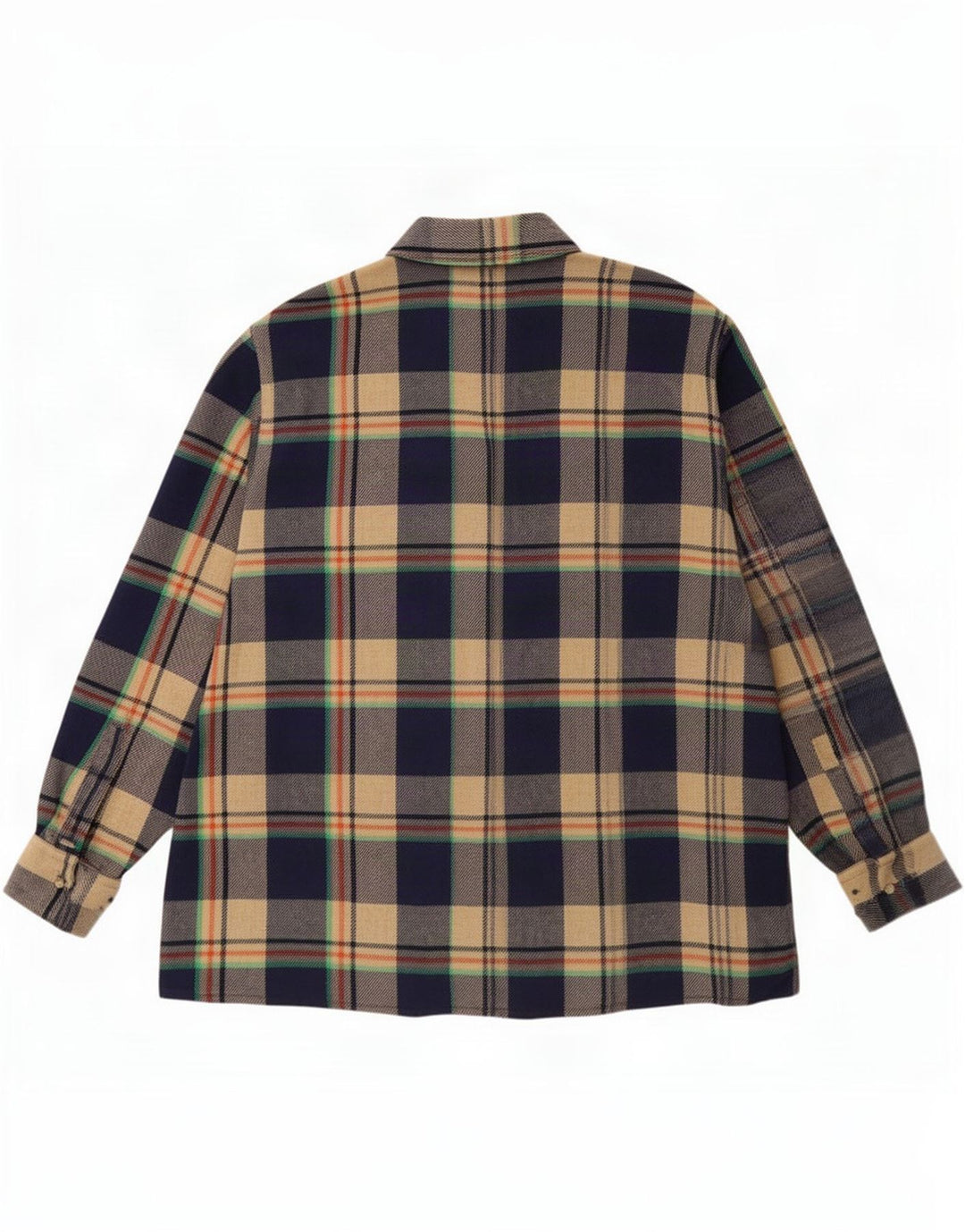 Vintage Herren Flanellhemd Größe 47 2XL Mehrfarbig kariert
