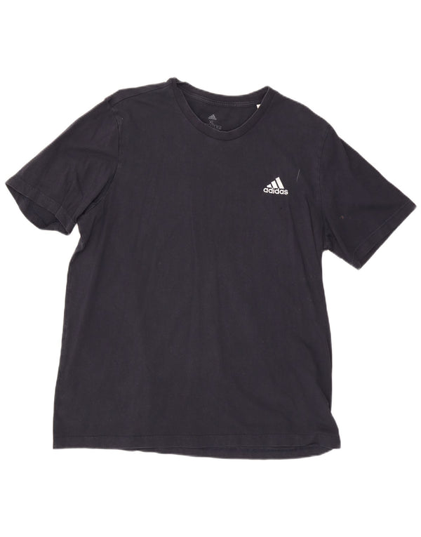 Adidas Herren T-Shirt Top XL Marineblau Baumwolle