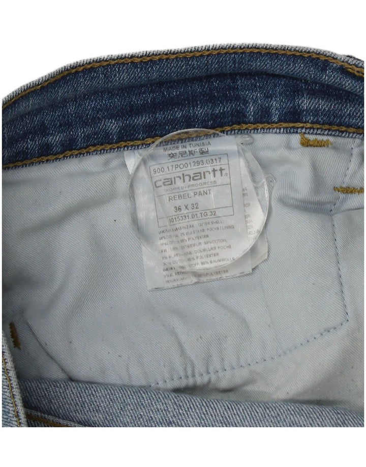 Carhartt Herren Slim Jeans W36 L32 Blaue Baumwolle
