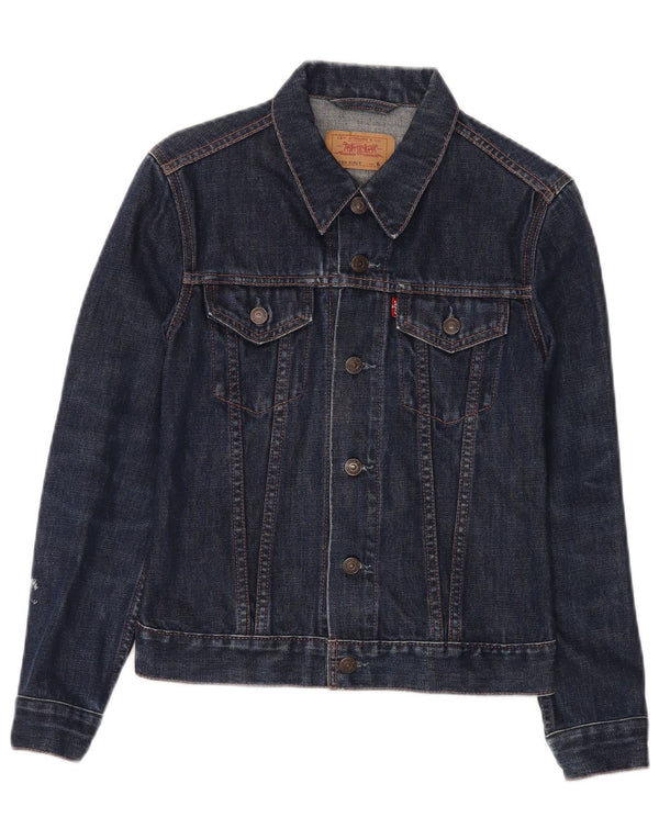 LEVI'S Jeansjacke für Mädchen, 9–10 Jahre, Größe S, marineblau, Baumwolle