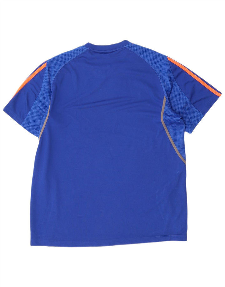 Adidas Herren T-Shirt Top Mittelblaues Polyester