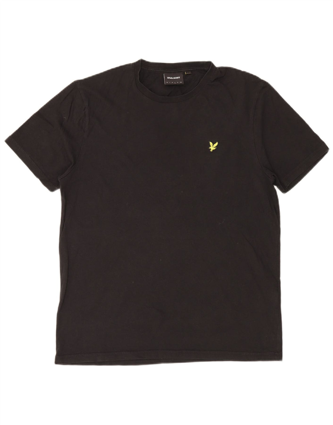 Lyle & Scott Herren T-Shirt Top Large Schwarz Baumwolle