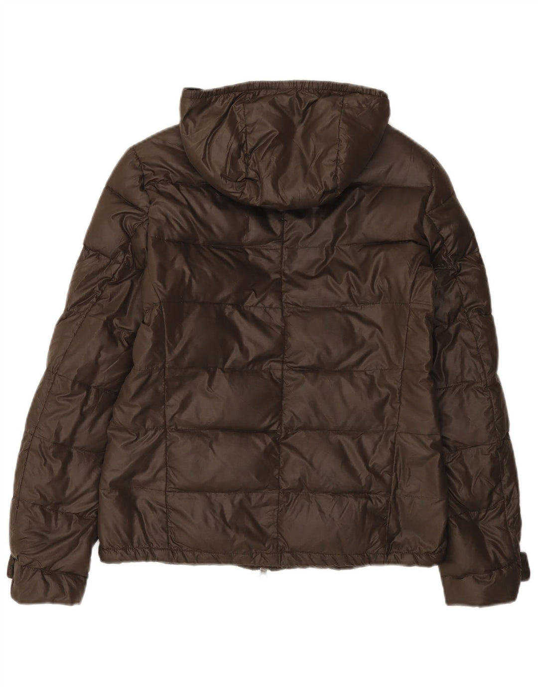 Dack's Damen-Jacke mit Kapuze, gepolstert, UK 10, Größe S, braunes Nylon