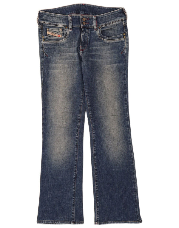 Diesel Damen Bootcut-Jeans W30 L29 Blaue Baumwolle