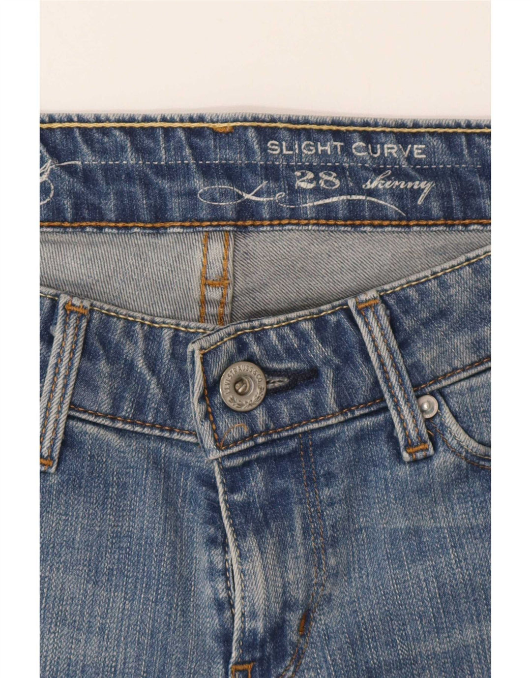 Levi's Damen Slight Curve Skinny Jeans W28 L30 Blau