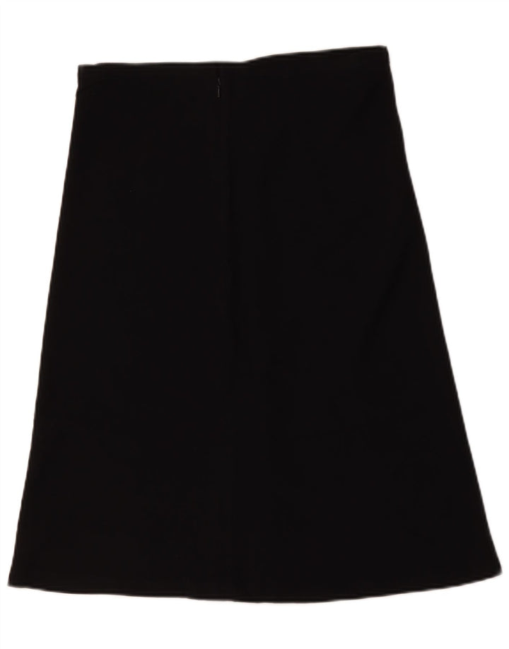 Vintage Damen A-Linienrock W30 Mittelschwarze Viskose