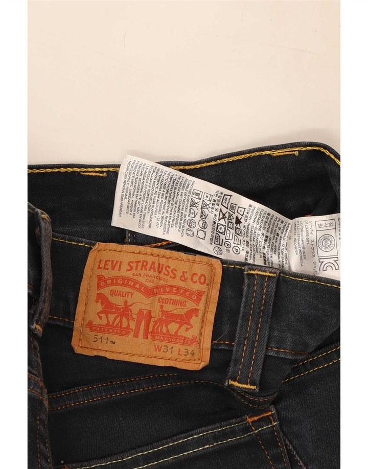 Levi's Herren 511 Slim Jeans W31 L31 Marineblaue Baumwolle