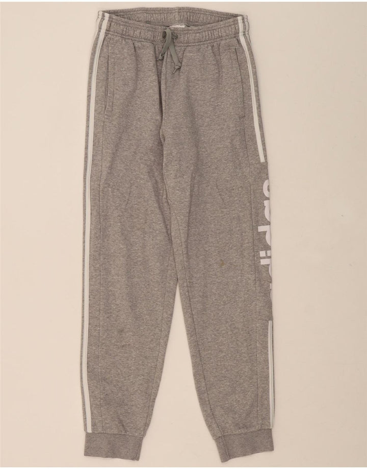 ADIDAS Mens Graphic Tracksuit Trousers Joggers Medium Grey Cotton Vintage Adidas and Second-Hand Adidas from Messina Hembry 