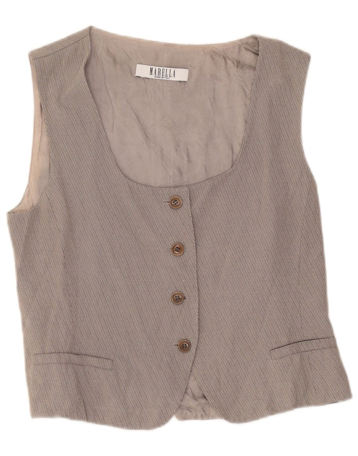 Marella Damen Weste UK 12 Mittelgrau