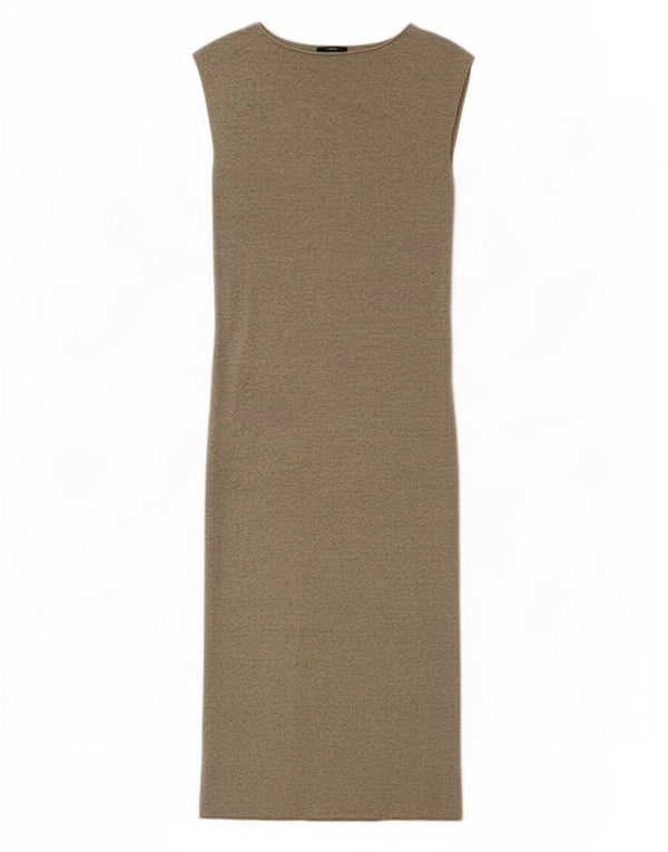 Zara Damen-Strickkleid, figurbetont, Gr. 8, klein, Beige meliert
