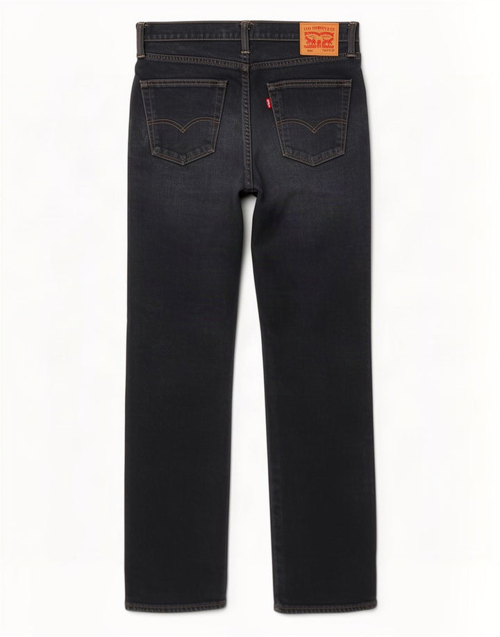 Levi's Herren 504 Straight Jeans W32 L32 Marineblaue Baumwolle