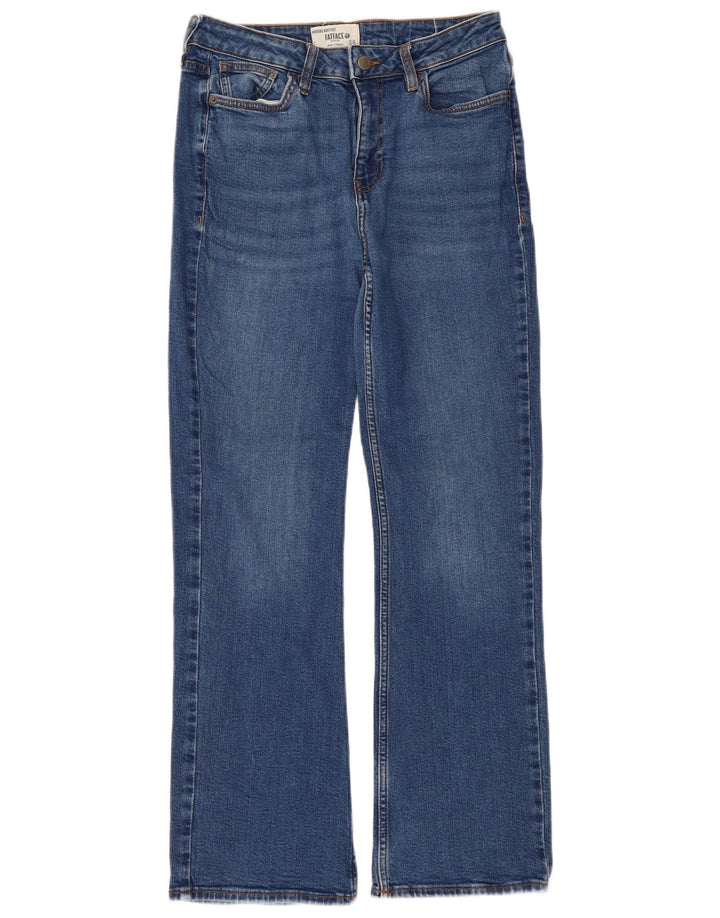 Fat Face Damen Bootcut-Jeans UK 12 Medium W30 L29 Blaue Baumwolle