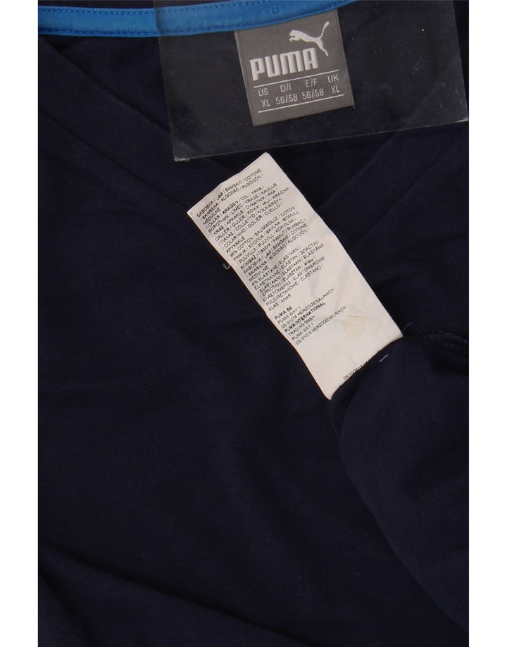PUMA Herren T-Shirt Top XL Marineblau Baumwolle