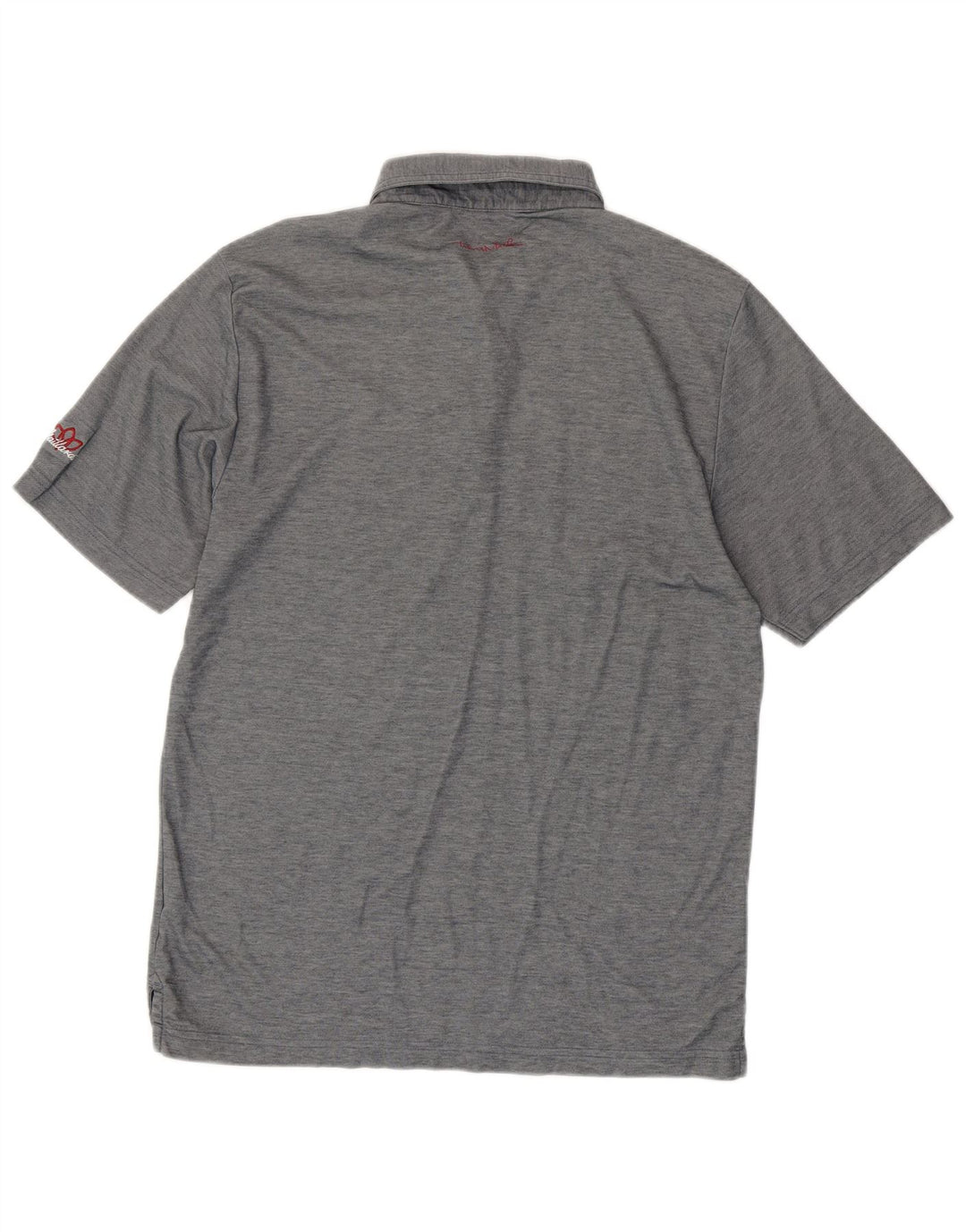 Travis Mathew Herren-Poloshirt aus mittelgrauer, gestreifter Baumwolle