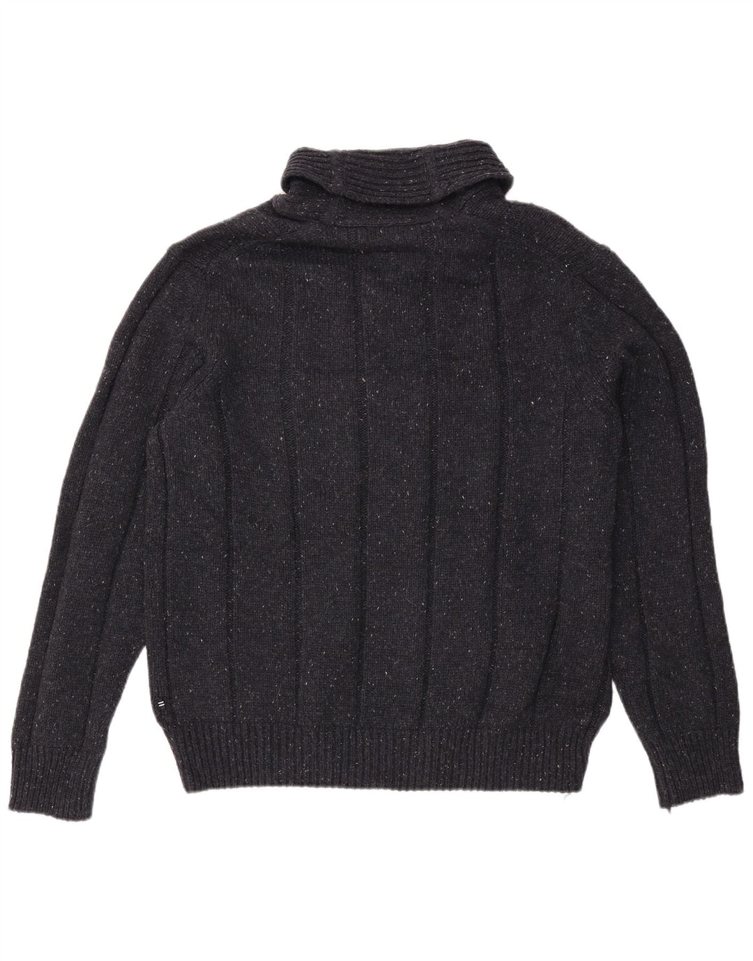 NAUTICA Herren-Pullover mit Schalkragen, XL, schwarzes Acryl