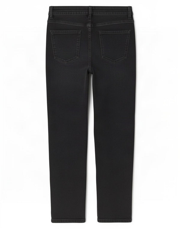 Marks & Spencer Damen The Sienna Straight Jeans UK 14 Large W30 L30 Schwarz