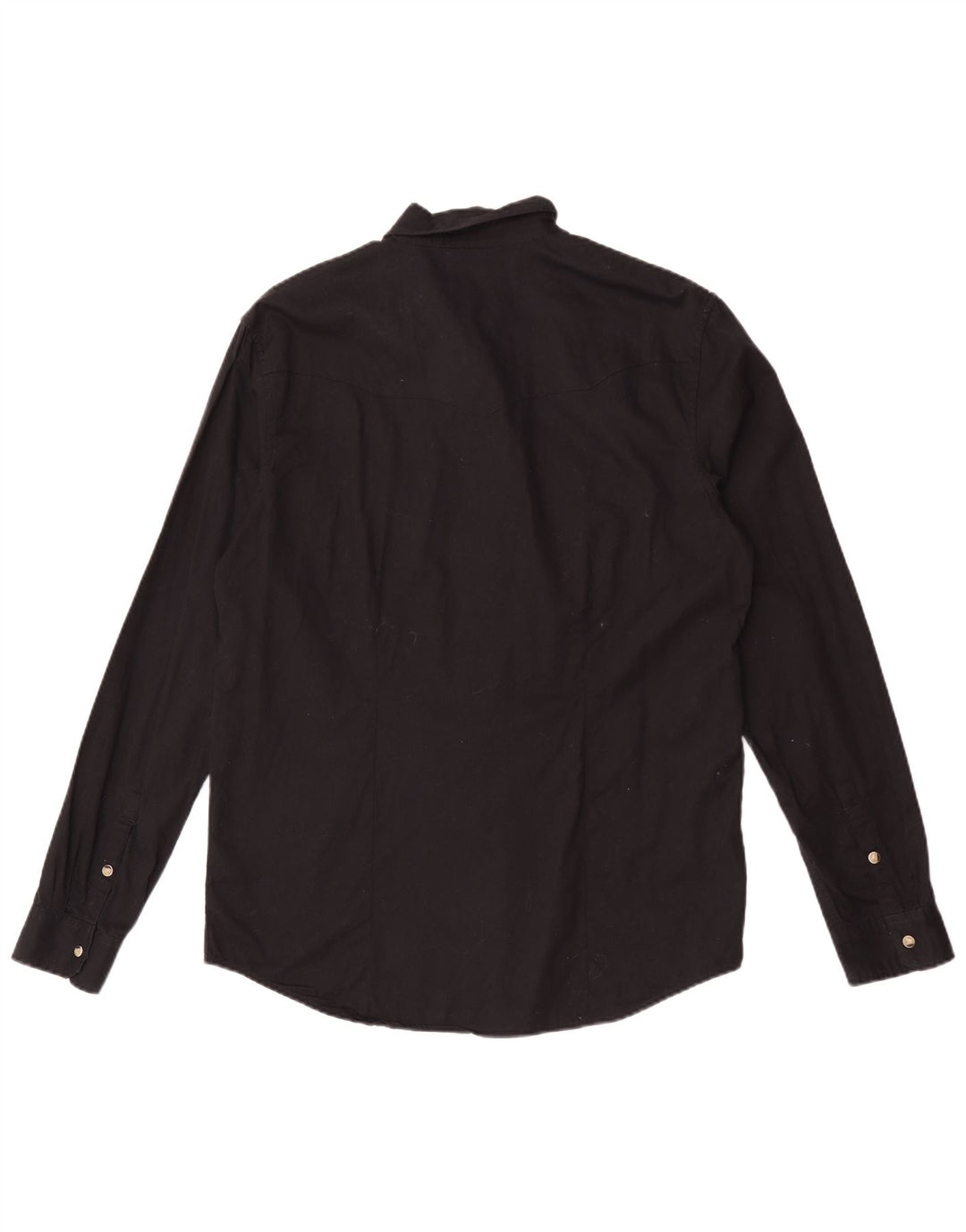 Wrangler Herren Slim Fit Hemd XL Schwarz Baumwolle
