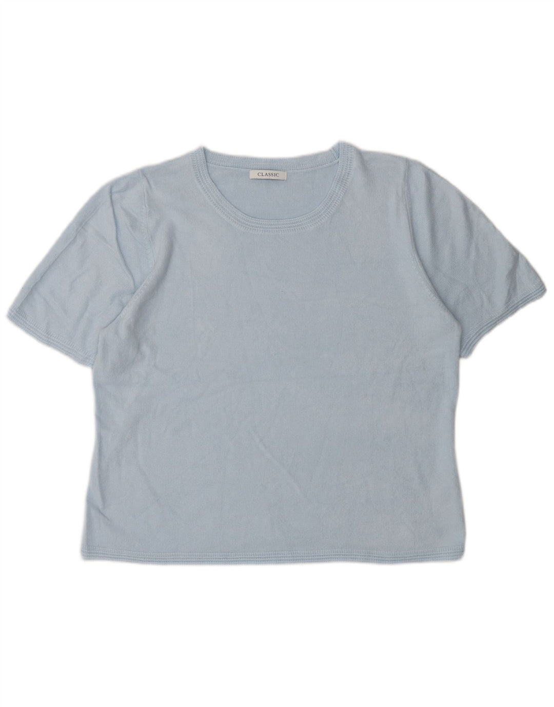 Marks & Spencer Damen Bluse Top UK 16 Large Blau Acryl