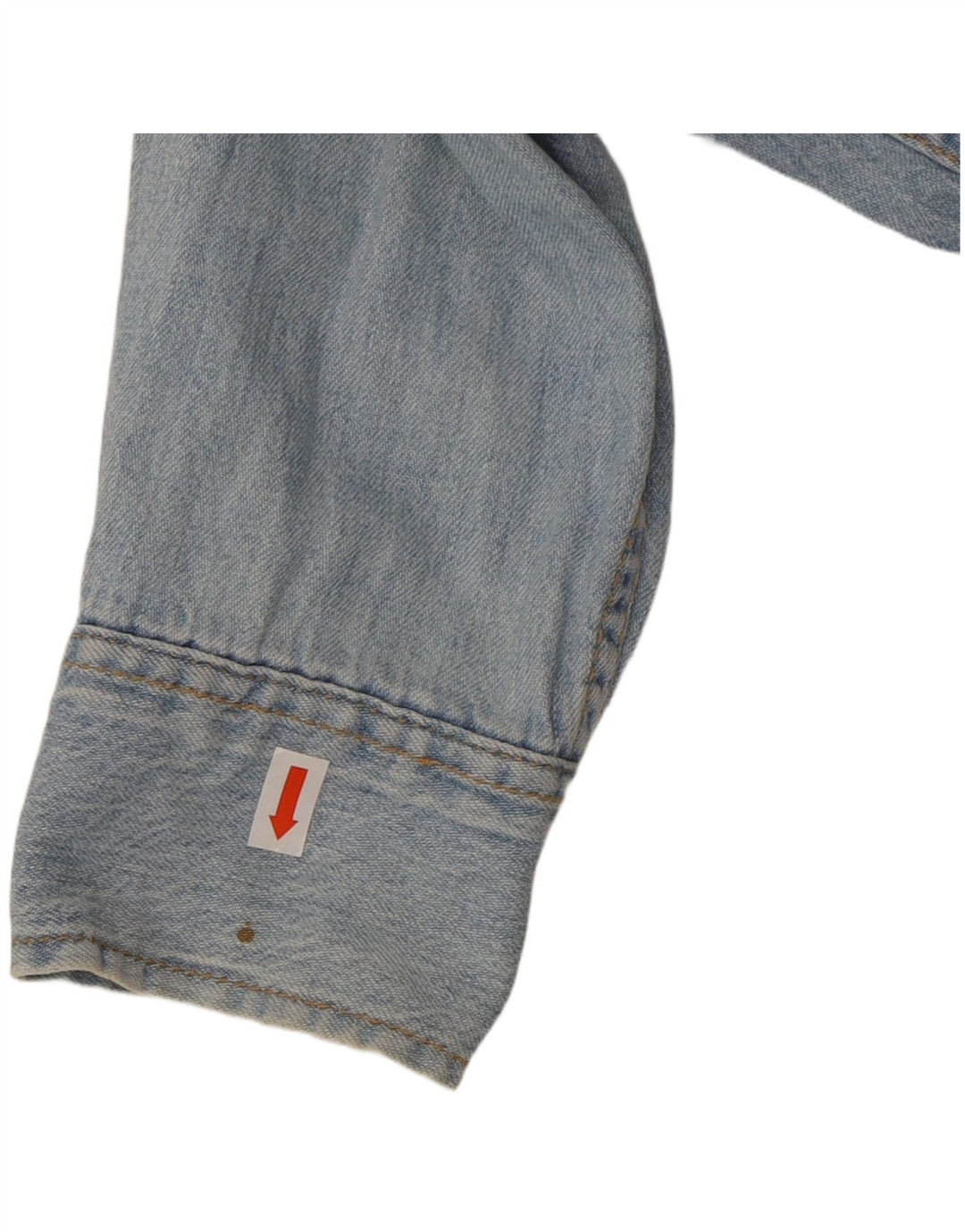 LEE Womens Denim Shirt UK 14 Medium Blue Cotton