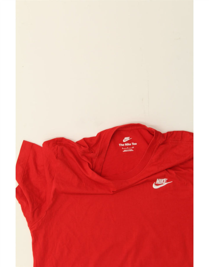 NIKE Mens T-Shirt Top Small Red Cotton Vintage Nike and Second-Hand Nike from Messina Hembry 