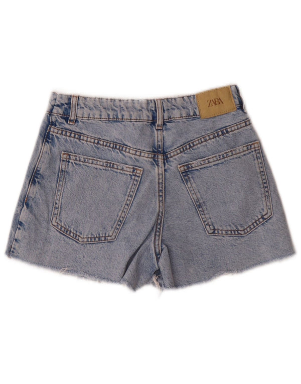 Zara Mädchen-Jeansshorts, 11–12 Jahre, W24, blaue Baumwolle