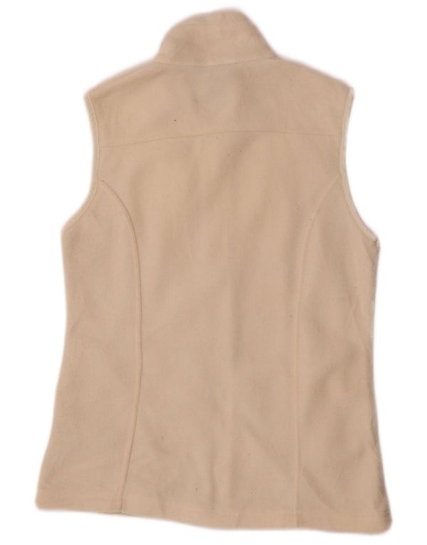 Eddie Bauer Damen Fleeceweste UK 10 Small Off White
