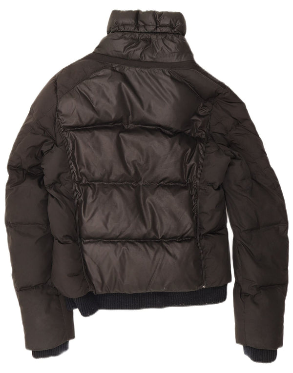 Geox Damen Wattierte Jacke UK 8 Small Schwarz Polyester