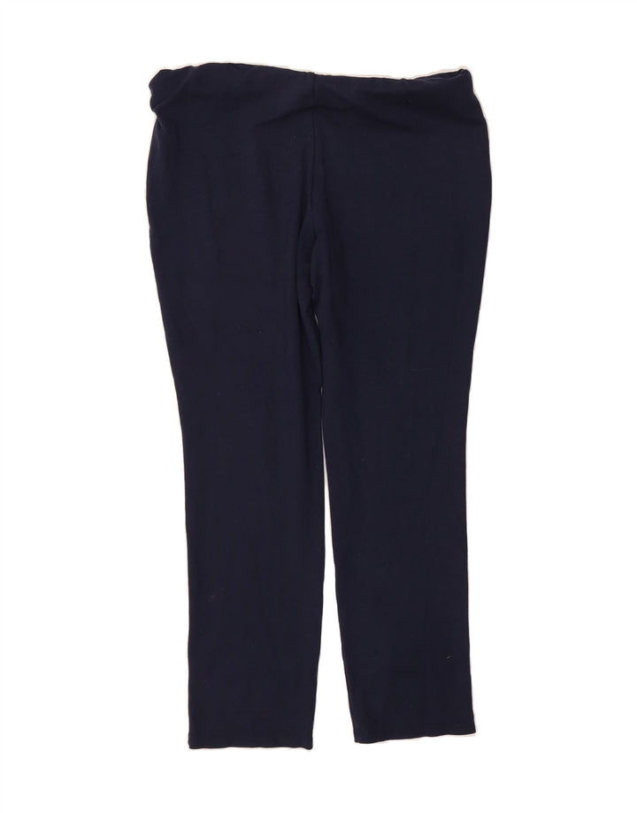 RALPH LAUREN Womens Leggings UK 14 Medium  Navy Blue Viscose Vintage Ralph Lauren and Second-Hand Ralph Lauren from Messina Hembry 