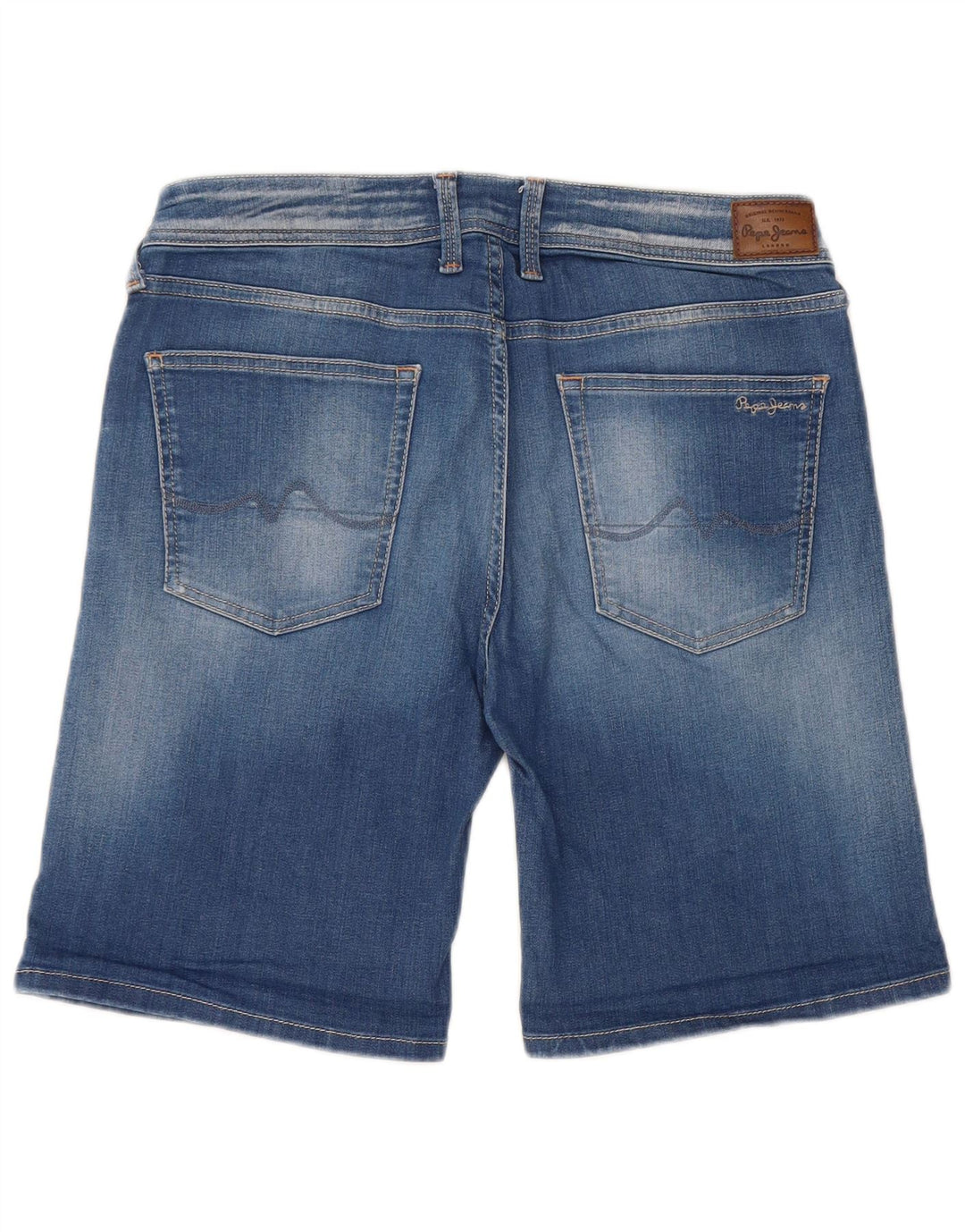 PEPE JEANS Damen-Jeansshorts mit normaler Passform, W30, mittelblaue Baumwolle