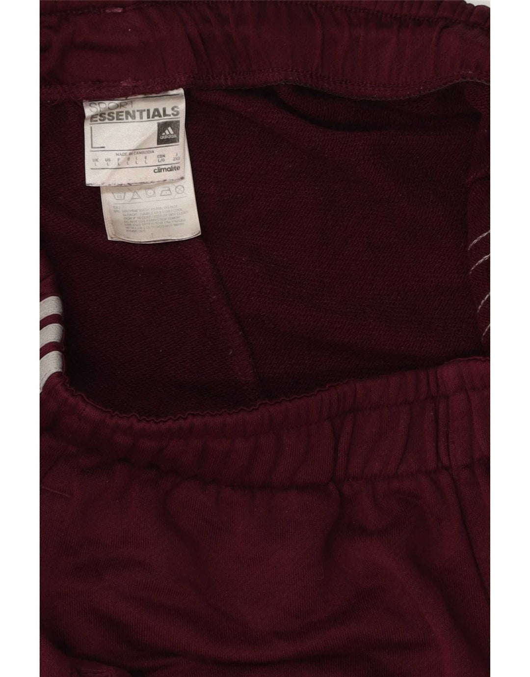 Adidas Herren Climalite Sport Shorts Großes Burgunderrotes Polyester