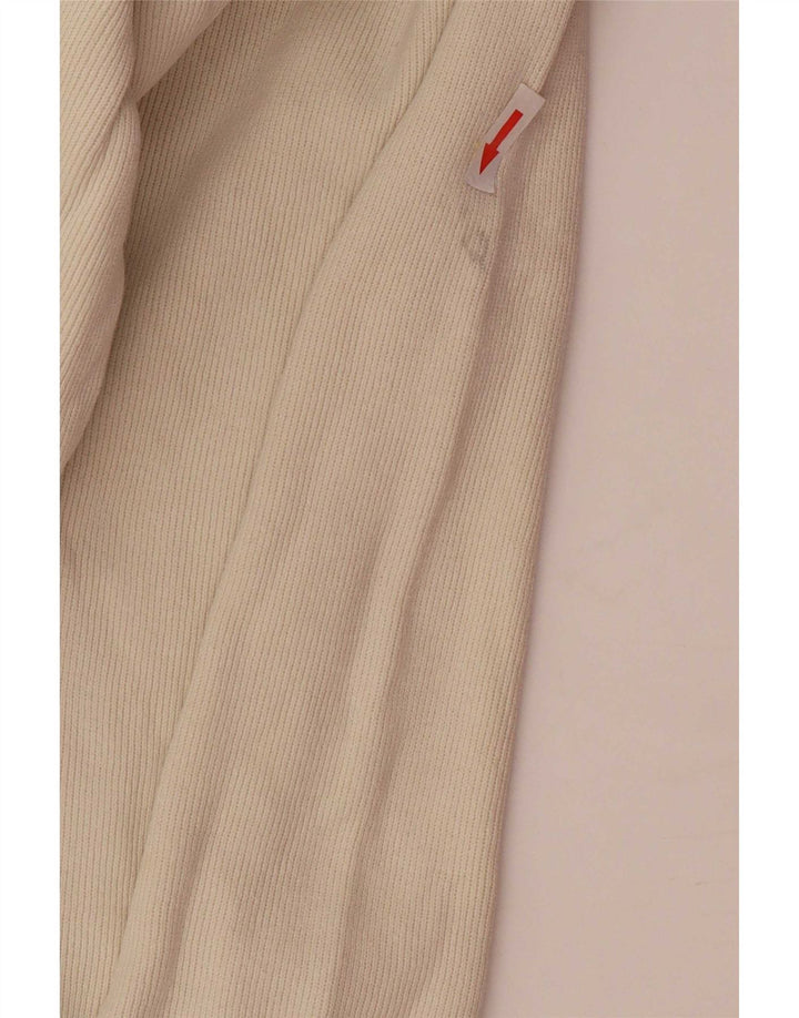 Sergio Tacchini Herren-Oberteil mit Reißverschluss, langärmlig, mittelbeige Baumwolle