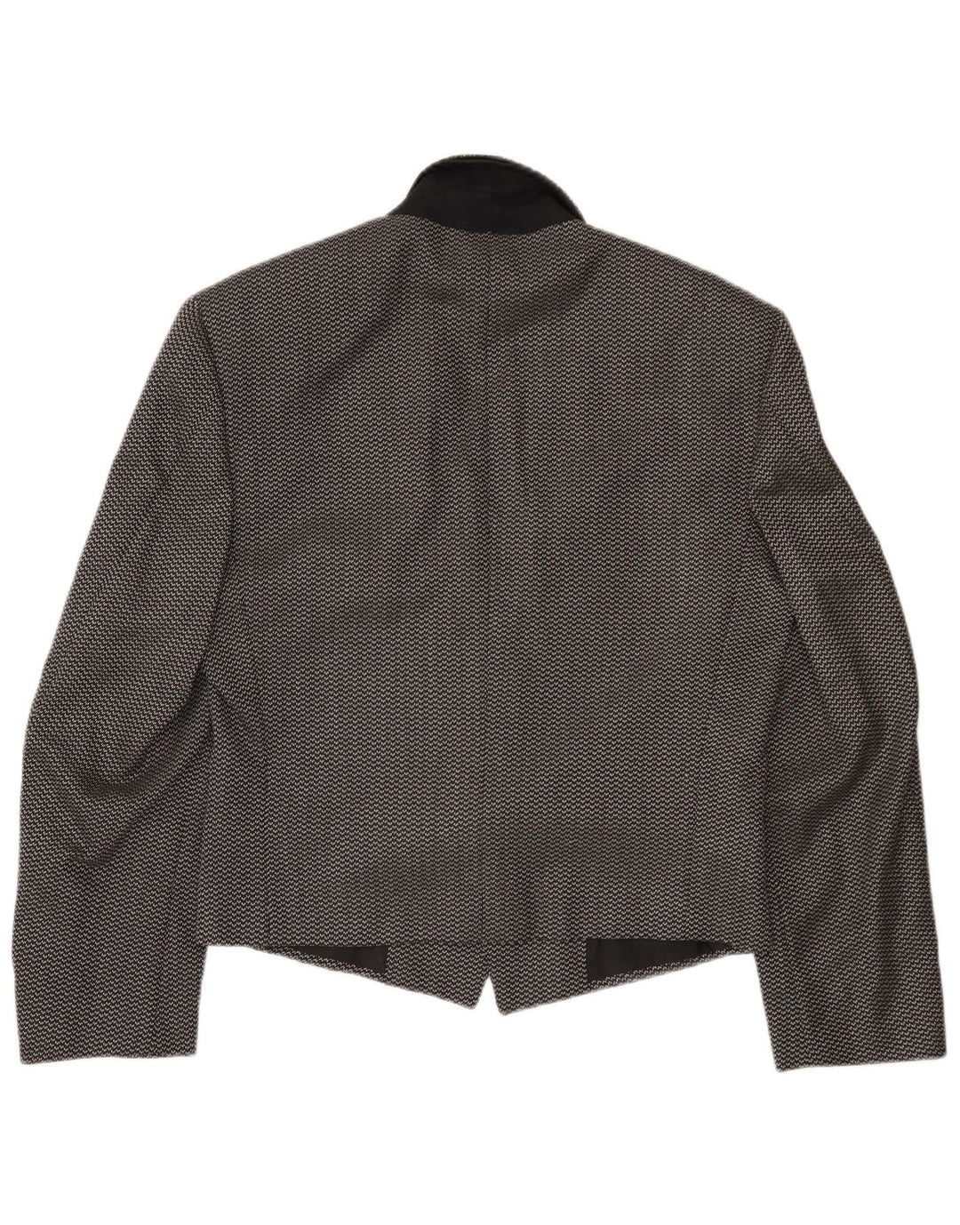 Pal Zileri Herren 1-Knopf-Blazerjacke IT 44 XS schwarz gefleckte Wolle