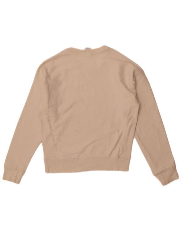 Champion Damen Reverse Weave Übergroßer Sweatshirt-Pullover, Gr. 10, Größe S, Weiß