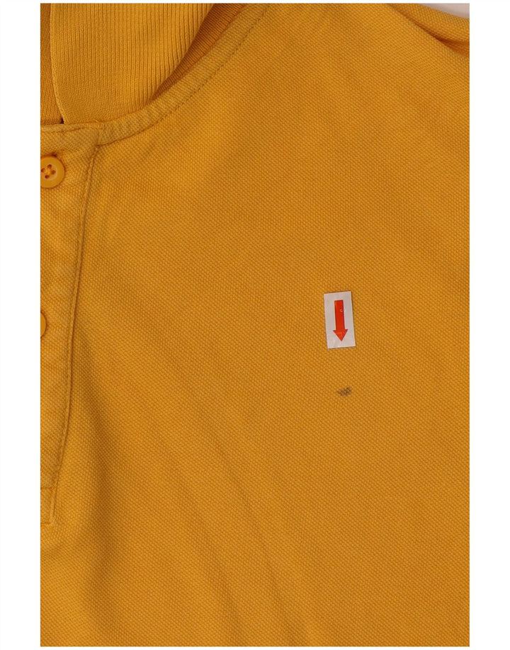DACK'S Herren-Poloshirt, groß, gelbe Baumwolle