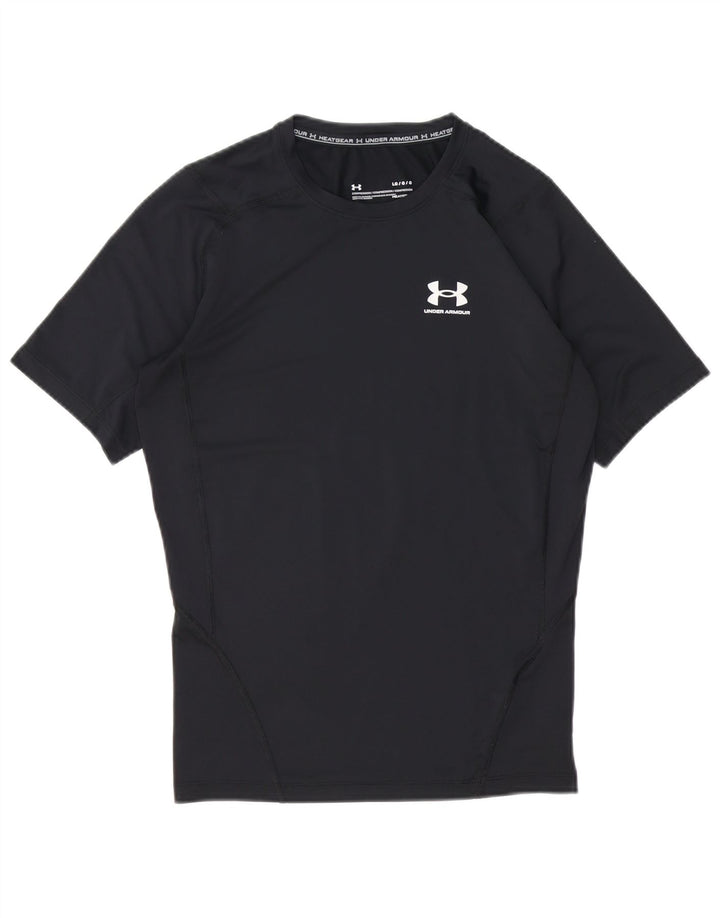 Under Armour Herren Heat Gear T-Shirt Top Large Schwarz Polyester