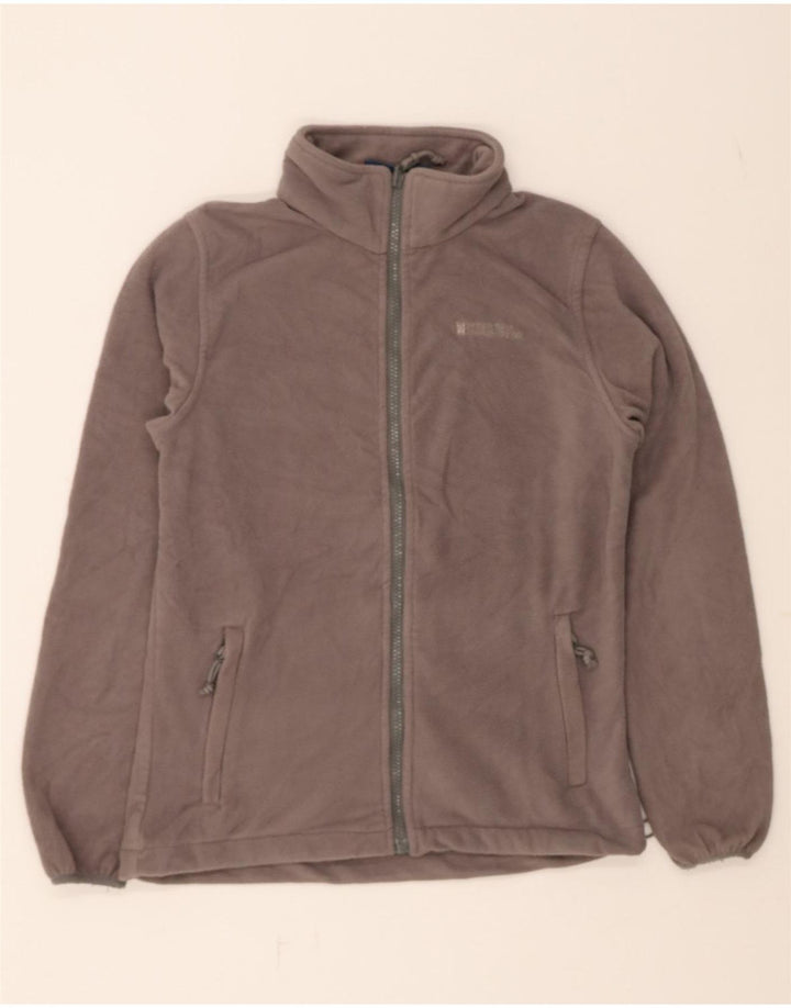 MOUNTAIN WAREHOUSE Womens Fleece Jacket UK 8 Small Grey Polyester Vintage Mountain Warehouse and Second-Hand Mountain Warehouse from Messina Hembry 