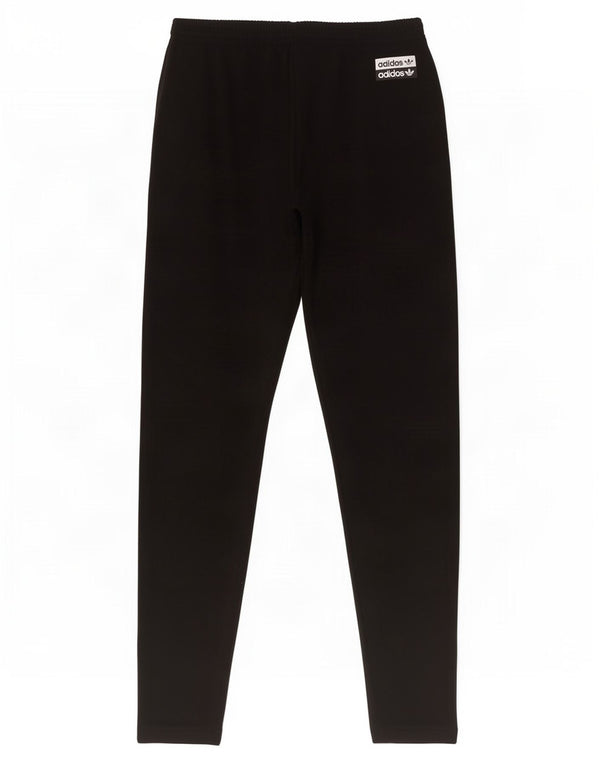Adidas Jungen Grafik-Leggings, 12–13 Jahre, schwarze Colourblock-Baumwolle