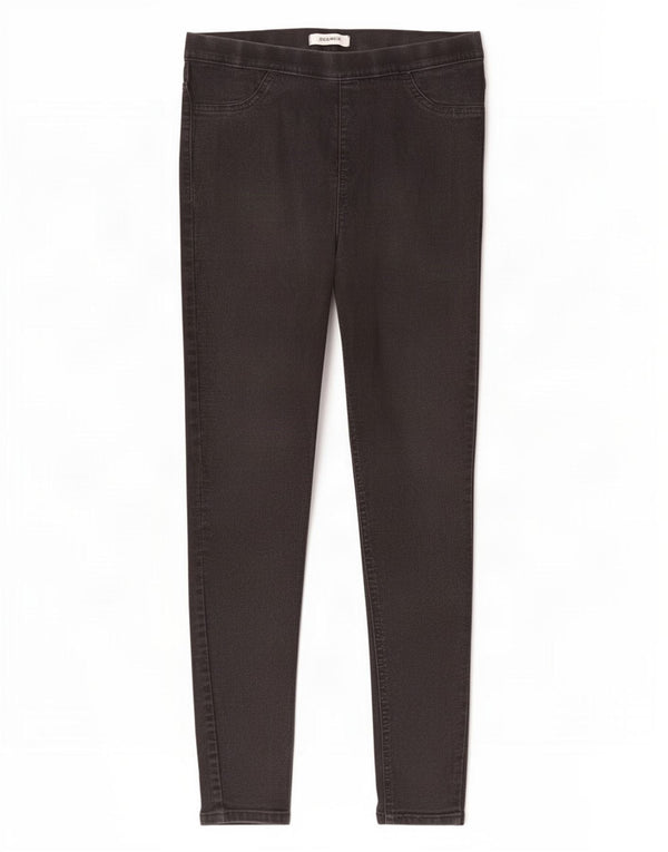 Marks & Spencer Damen Jegging-Jeans UK 14 Large W32 L27 Schwarze Baumwolle