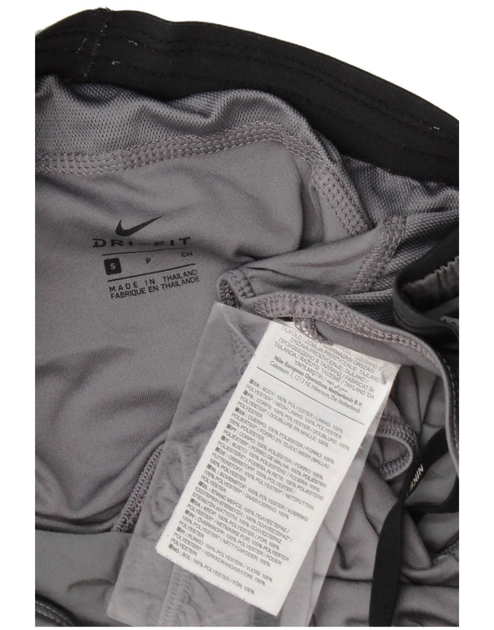 Nike Damen Dri Fit Sport Shorts UK 10 Small Grau Polyester