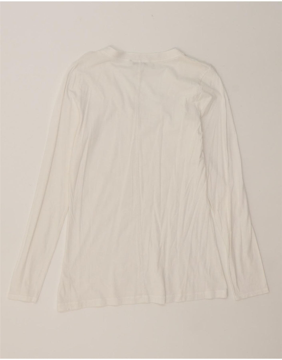 BANANA REPUBLIC Womens Top Long Sleeve UK 14 Large White Vintage Banana Republic and Second-Hand Banana Republic from Messina Hembry 