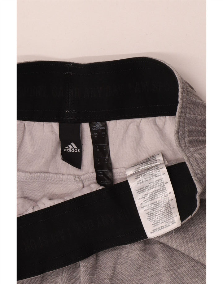 Adidas Herren Sportshorts mittelgraue Baumwolle