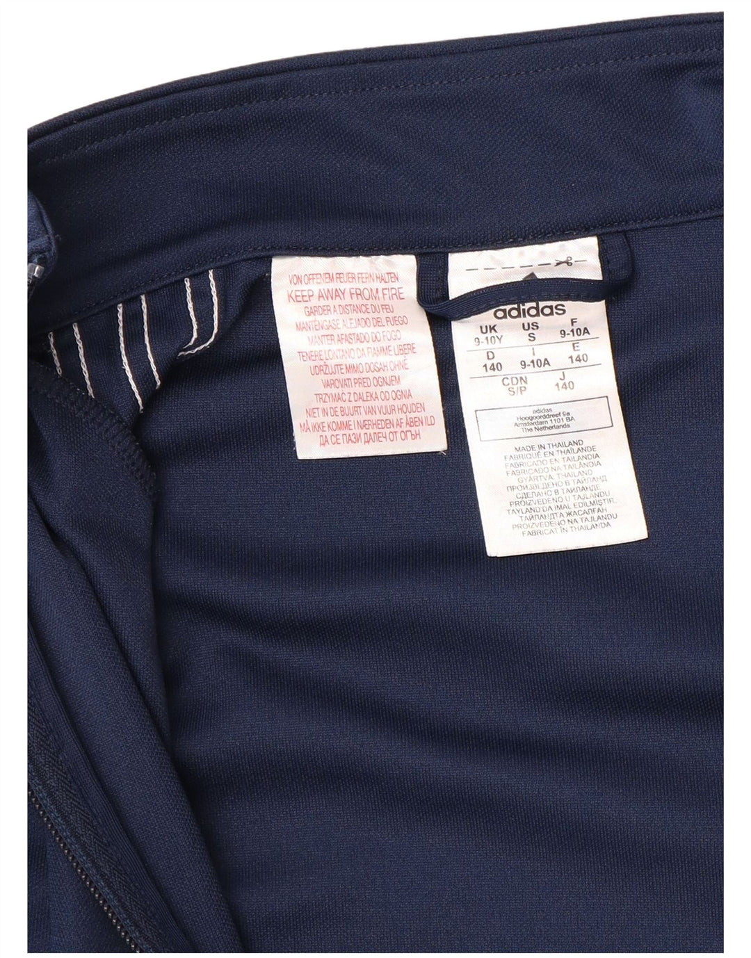 ADIDAS Aeroready-Trainingsanzugoberteil für Jungen, 9–10 Jahre, marineblaues Polyester