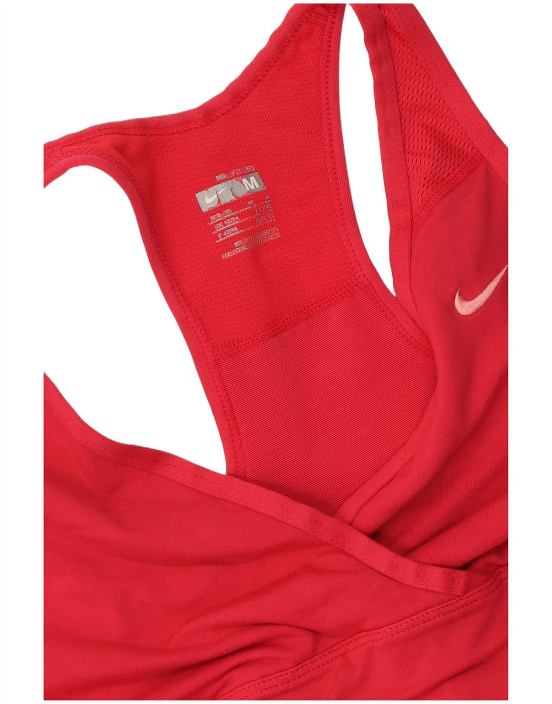 NIKE Damen-Trägershirt UK 12/14 Mittelrot