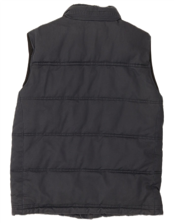 Fat Face Wattierte Herrenweste UK 38 Mittelmarineblaue Baumwolle