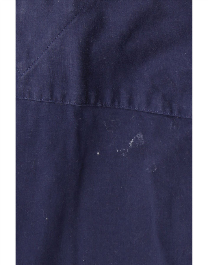 TOMMY HILFIGER Mens Shirt 2XL Navy Blue Cotton